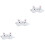 3Pcs White Eye Masks Comfortable Flexible Night Eyeshades for Resting 5