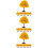 30Pcs Orange ABS Model Trees Miniature Landscape Decor for Sand Tables 10