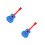 2Pcs Blue Ukulele Toy for Kids Creative Learning Instrument 7