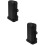 2Pcs Motorcycle Side Bracket Storage ABS Tool Box Black 6