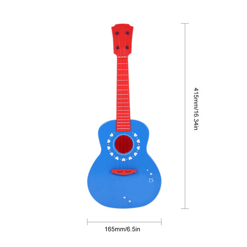 2Pcs Blue Ukulele Toy for Kids Creative Learning Instrument 1