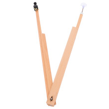 3Pcs Large Beige Wood Compass for Precise Circle Drawing in Classroom
