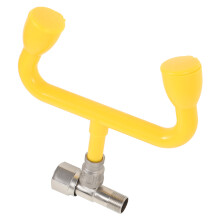 2Pcs Easy Use Yellow Eye Flush Shower Station Faucet Mounted ABS