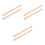 6Pcs Wood Rolling Pins Khaki for Dough Baking and Craft 9