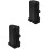 2Pcs Motorcycle Side Bracket Storage ABS Tool Box Black 4