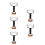 5Pcs Versatile Dough Rolling Pin and Pizza Cutter Spike Roller Tool 7