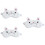 3Pcs White Eye Masks Comfortable Flexible Night Eyeshades for Resting 7