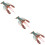 3Pcs Plastic Lobster Figurines Lifelike Simulation Decorative Craft 9