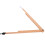 3Pcs Large Beige Wood Compass for Precise Circle Drawing in Classroom 3