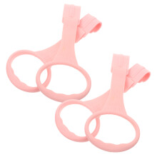16Pcs Toddler Hand Pull Rings Pink Safety Stand Up Aid