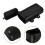 2Pcs Motorcycle Side Bracket Storage ABS Tool Box Black 9