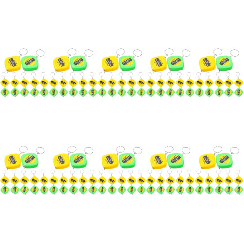 120Pcs Assorted Color Tape Measure Keyring Durable Portable Mini Tool 2