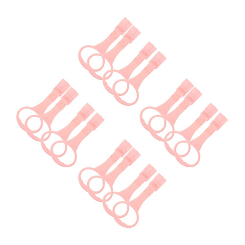 16Pcs Toddler Hand Pull Rings Pink Safety Stand Up Aid 1