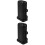 2Pcs Motorcycle Side Bracket Storage ABS Tool Box Black 5