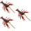 3Pcs Realistic Brown Lobster Models Plastic Simulation Decoration Toys 8
