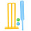 2Sets Cricket Set Safe Durable Material Sports Game Toy 1