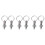 6Pcs Silver Spring-Loaded Plunger Durable Carbon Steel Fastening Pins 3