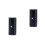 2Pcs Travel Watch Roll Organizer Black PU Storage Case 2