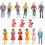 45Pcs Durable Painted People Figures Plastic for Architectural Layouts 1