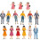 45Pcs Durable Painted People Figures Plastic for Architectural Layouts 2