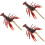 3Pcs Realistic Brown Lobster Models Plastic Simulation Decoration Toys 7