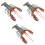 3Pcs Plastic Lobster Figurines Lifelike Simulation Decorative Craft 4