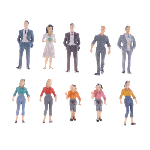 45Pcs Durable Painted People Figures Plastic for Architectural Layouts 2