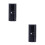 2Pcs Travel Watch Roll Organizer Black PU Storage Case 4