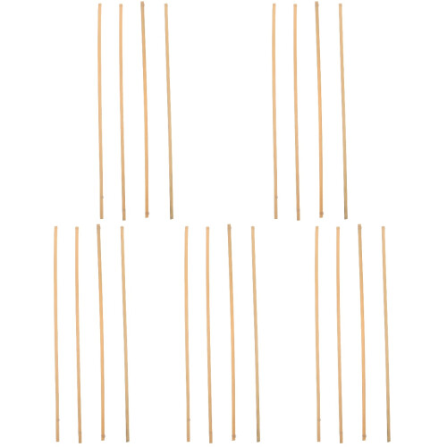 20Pcs Decorative Bamboo Strips Durable DIY Basket Weaving Roll 2