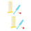 2Sets Cricket Set Safe Durable Material Sports Game Toy 7