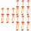 18Pcs Simulation Chicken Leg Bone Models PVC Material Assorted Colors 6