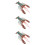 3Pcs Plastic Lobster Figurines Lifelike Simulation Decorative Craft 8