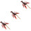 3Pcs Realistic Brown Lobster Models Plastic Simulation Decoration Toys 6