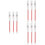 9Pcs Permanent Eyebrow Red Pens for Tattooing and Piercing 8