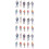 45Pcs Durable Painted People Figures Plastic for Architectural Layouts 9