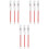 9Pcs Permanent Eyebrow Red Pens for Tattooing and Piercing 5