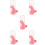 5Pcs Compact Pink Automatic Small Pet Feeder Hanging Water Dispenser 10