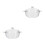 2Pièces Verre Transparent Cuisine Multiusage Poignées 7
