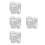 48Pcs Silver Aluminum Screw Lid Containers for Candy Wax Balm Storage 8