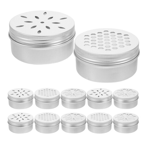 48Pcs Silver Aluminum Screw Lid Containers for Candy Wax Balm Storage 1
