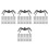 600Pcs Black Realistic Plastic Spiders for Halloween Party Prank Props 6