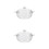 2Pièces Verre Transparent Cuisine Multiusage Poignées 5