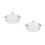 2Pièces Verre Transparent Cuisine Multiusage Poignées 4