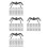 600Pcs Black Realistic Plastic Spiders for Halloween Party Prank Props 10