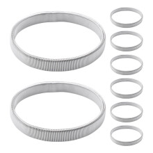40Pcs Silver Metal Elastic Shirt Sleeve Garters for Men Stylish Fit