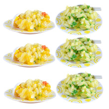 24St Mini Eten Modellen PVC Gekleurd Voor Pretend Play En Decoratie