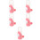 5Pcs Compact Pink Automatic Small Pet Feeder Hanging Water Dispenser 9