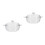 2Pièces Verre Transparent Cuisine Multiusage Poignées 3