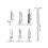 1Set Mini Manicure Set Met Cuticle Pusher En Lifter 2