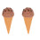 2Pièces Ornement Glace Enfant Durable Portable 2